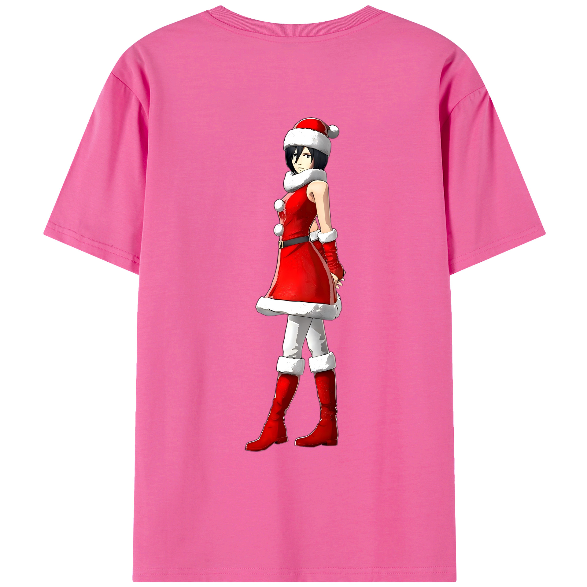 （画像用） 進撃の巨人 ミカサ·アッカーマン Attack on Titan Mikasa Ackerman レディース半袖Tシャツ(バックプリント)